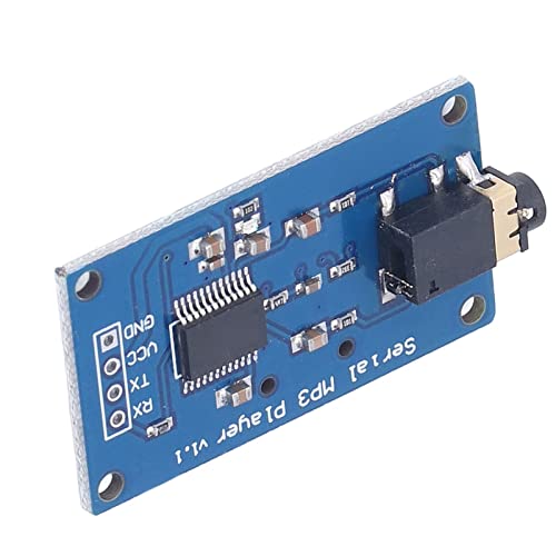 Uxsiya Music Play Board Accessory, 3.2-5.2V DC MP3 Module Simple Operation Adjustable Volume for Leonardo