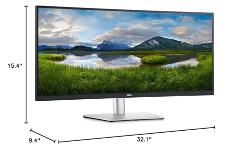 Dell P3421W 34 Ultrawide WQHD 3440 x 1440 Curved USB-C Monitor (Renewed)