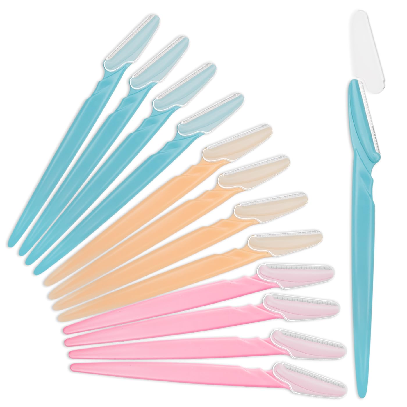 Eyebrow Razor for Women, 12 Pcs Dermaplaning Tool for Face Professional, Face Razor for Women Facial Hair Remover