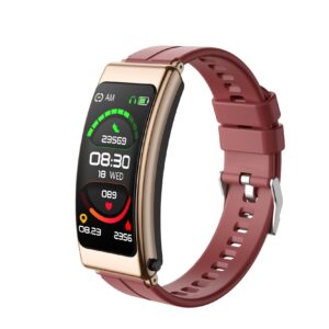 2023 New Upgrade Sports Smartwatch with Wireless Earphones 2 in 1 Ultrathin 1.14inch IPS Touch-Screen Ipx6 Waterproof Multi Sport Mode Bv5.2 Compatible with iOS & Android for Sports (Rose Gold)