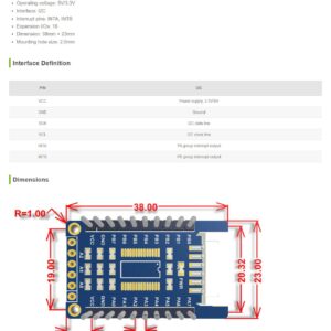 Coolwell Waveshare MCP23017 IO Expansion Board I2C Interface Expands 16 I/O Pins Stack to 8 pcs for Raspberry Pi Raspberry Pi 4B+ 4B 3B+ 3B 2B+ Zero W WH 2 W Micro:bit Ardui STM32