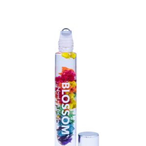 Blossom Roll on Rollerball Perfume Oil, Natural Essential Oils, Infused with Real Flowers, Made in USA, 0.20 fl. oz./5.9 ml (Rose, Violet, Lily, Magnolia, Amber, Cedarwood) Let Love Shine Rainbow Rose