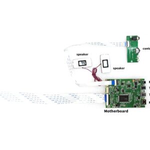 NV126B5M-N41, 12.6"LCD Screen with HD-MI Mini LCD Controllers VS-RTD2556HM-V1 for use Together, 1920X515 Display