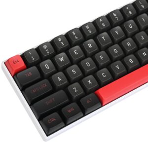 mosptnspg 160 evil dolch full key cap group, csa profile custom keycaps pbt double shot ansi layout keyboard for cherry/gatron mx switches mechanical gaming keyboards(durge black)