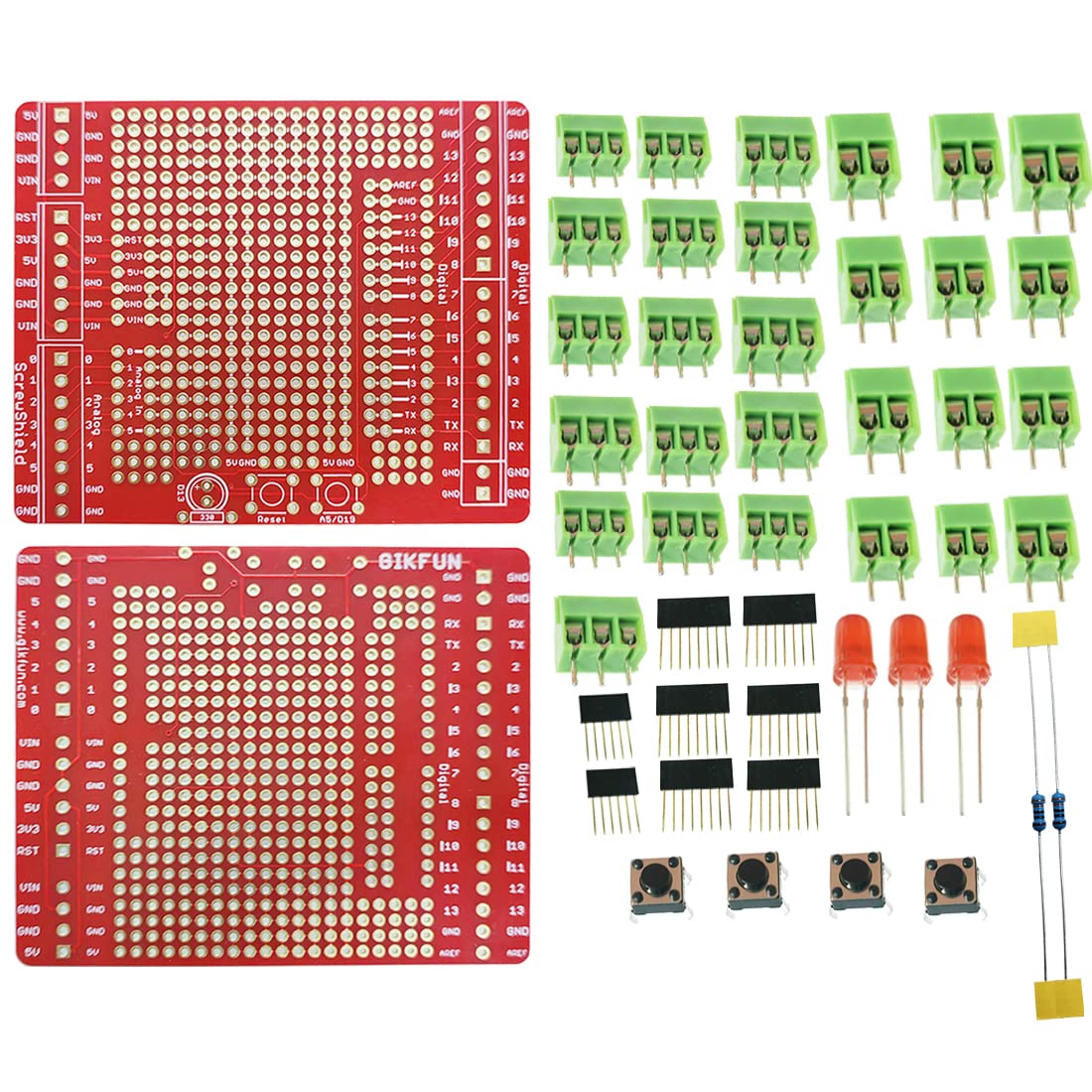 Gikfun Prototype Shield DIY KIT for Arduino UNO R3 (Pack of 2 Sets) GK1025