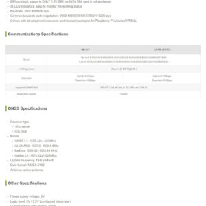 NB-IoT/Cat-M(eMTC)/GNSS HAT for Raspberry Pi Based on SIM7080G Supports Protocols as TCP/UDP/HTTP/HTTPS/TLS/DTLS/PING/LWM2M/COAP/MQTT Globally Applicable