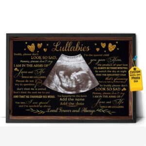 hanikid personalized baby memorial canvas too beautiful for this earth wall art poster gift for loss of stillborn infant miscarriage child in loving memory remembrance sympathy idea for grieving mom