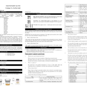 (100 Pack) AssureTech Quick Cup Tests - 10 Panel Cup - Tests for AMP, OPI, MET, BZO, COC, MTD, OXY, BUP, MDMA, THC