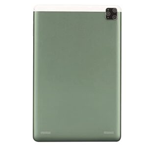 lennis Calling Tablet, Support WiFi 3G Network IPS HD Screen 100‑240V Green 10in Tablet for Travel (US Plug)