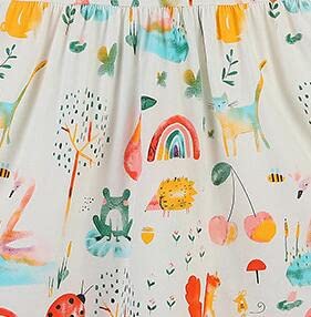 warmstraw Infant Girls A-line Summer Dress Sundress Clothes Outfits Cotton Princess Cartoon Comfort Dresses Beach Holiday Skirt Animal Pattern 2-3T