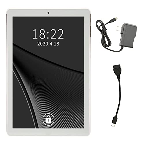 lennis Tablet PC, USB C 100-240V Charging Port 10 Inch Tablet 3GB RAM 64GB ROM WiFi for Daily Use (US Plug)