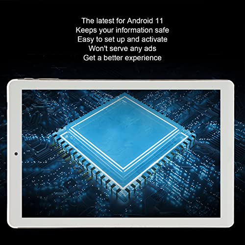 lennis Tablet PC, USB C 100-240V Charging Port 10 Inch Tablet 3GB RAM 64GB ROM WiFi for Daily Use (US Plug)