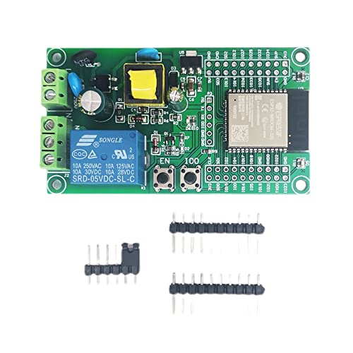 Relay Module,AC90-250V ESP32 WiFi Relay Board Single Relay Module,Development Board 4M Byte Flash Module