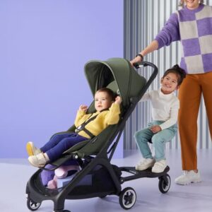 Bugaboo Butterfly Comfort Wheeled Board +, Compatible with Bugaboo Butterfly Pushchair, Buggy Board with Removable Seat for Toddlers, Sit and Stand Option and Flexible Board Position