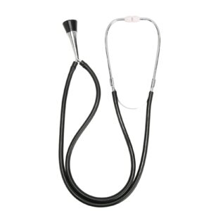 Fetal Stethoscope, Stethoscope Cardiology, Monitoring Aluminum Alloy Soft Fetal Heart Stethoscope Black for Pregnant