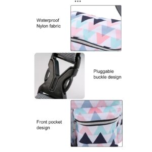 Travel Diaper Bag Tote Large Capacity Outdoor Multi Functional Hanging (Geometry Pattern)