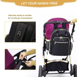 Homfu Diaper Bag Backpack Black Newborn Baby Registry Research Essentials