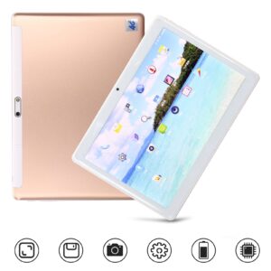 Smart Tablet, 10.1in HD IPS Large Screen, 2G RAM 32G ROM Quad Core, 2MP Front Rear 5MP with Flash, Metal CNC High Gloss Edge Body, 4000mAh Tablet for Android 7.0(USA)