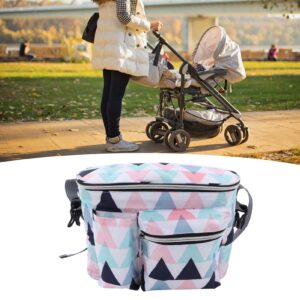 Travel Diaper Bag Tote Large Capacity Outdoor Multi Functional Hanging (Geometry Pattern)