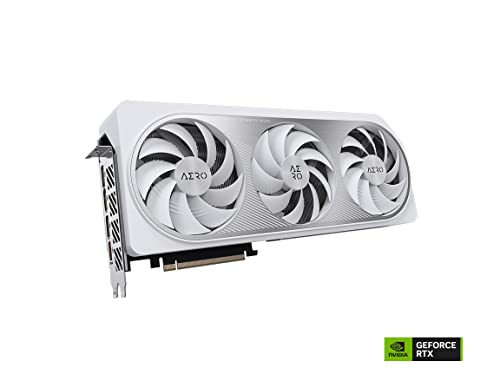 GIGABYTE GeForce RTX 4070 Ti AERO OC 12G Graphics Card, 3X WINDFORCE Fans, 12GB 192-bit GDDR6X, GV-N407TAERO OC-12GD Video Card