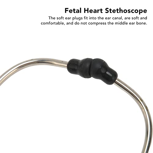 Stethoscope, Stethoscope Teaching Stethoscope, Fetal Heart Stethoscope, Dual Head, Double Head Soft Ear Plugs Amplifies Sounds Stainless Steel Professional