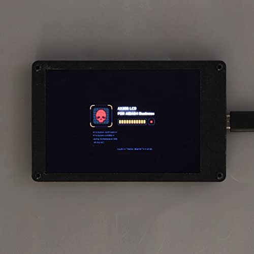 Computer Temp Monitor, Adjustable Brightness 3.5in USB Mini Screen Mini Size Power Saving Customizable for Company (with Motherboard Line)