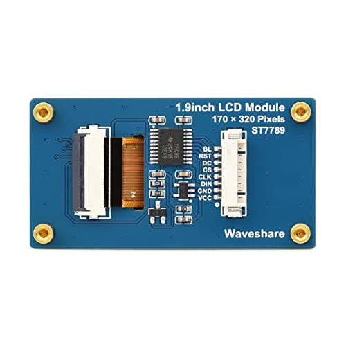 1.9inch LCD Display Module, IPS Screen, Embedded ST7789V2 Driver Chip, Using SPI Interface,170×32,262K Colors