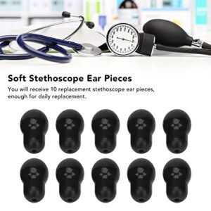 Stethoscope Ear Tips, Stethoscope Ear Pieces Stethoscope Earplugs, Stethoscope Accessories, 10pcs Soft, Comfortable Replacement Universal 2.5mm Hole Diameter