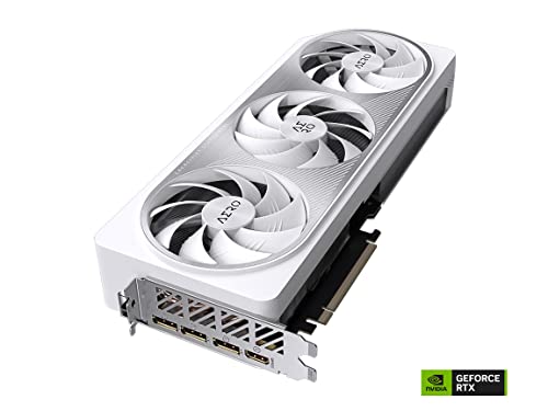 GIGABYTE GeForce RTX 4070 Ti AERO OC 12G Graphics Card, 3X WINDFORCE Fans, 12GB 192-bit GDDR6X, GV-N407TAERO OC-12GD Video Card