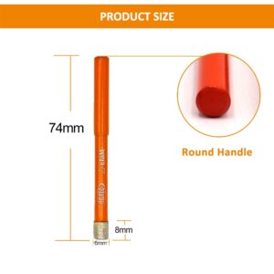 Dry Diamond Drill Bit Set,BGTEC 10pcs 1/4" 6mm Hole Saw Plus 10pcs 1/4" 6mm Welded Diamond Wet Drilling