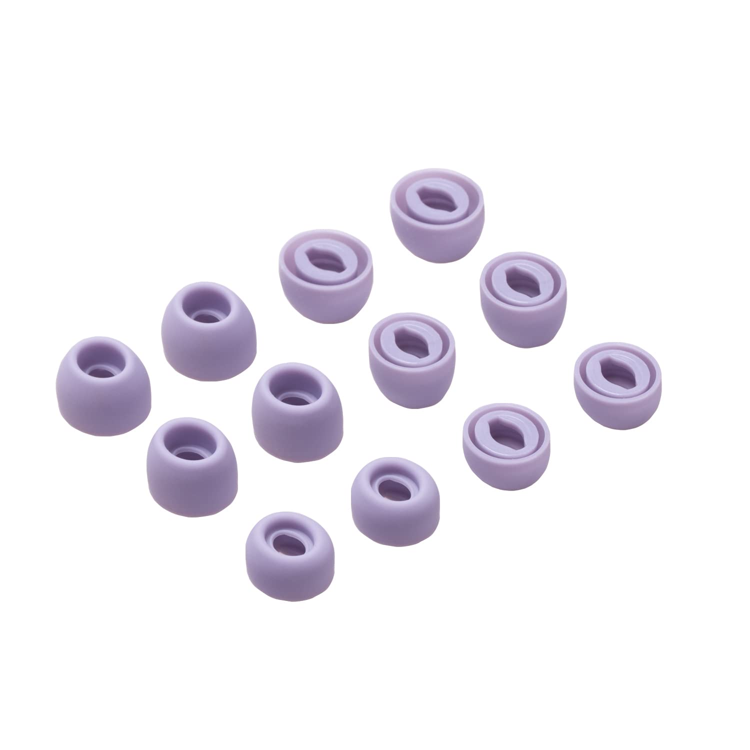 Replacement Silicone Tips Earbuds Eartips Set for Samsung Galaxy Buds Pro Headphones Fit in Case Ear Tips,6 Pairs (Phantom Violet)