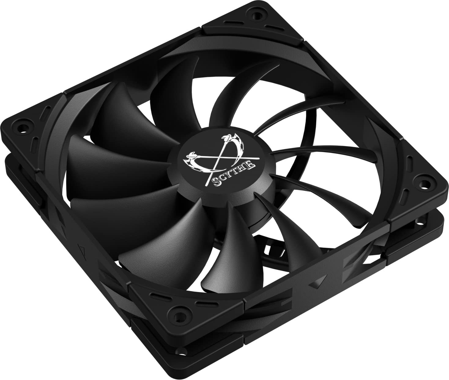 Scythe Kaze Flex II 120 PWN, 120mm x 25mm Air Flow Optimized Quiet Operating Computer Case Fan, Fluid Dynamic Bearing, 4-Pin Connector, Single Pack (Peformance Edition - 2000 RPM)