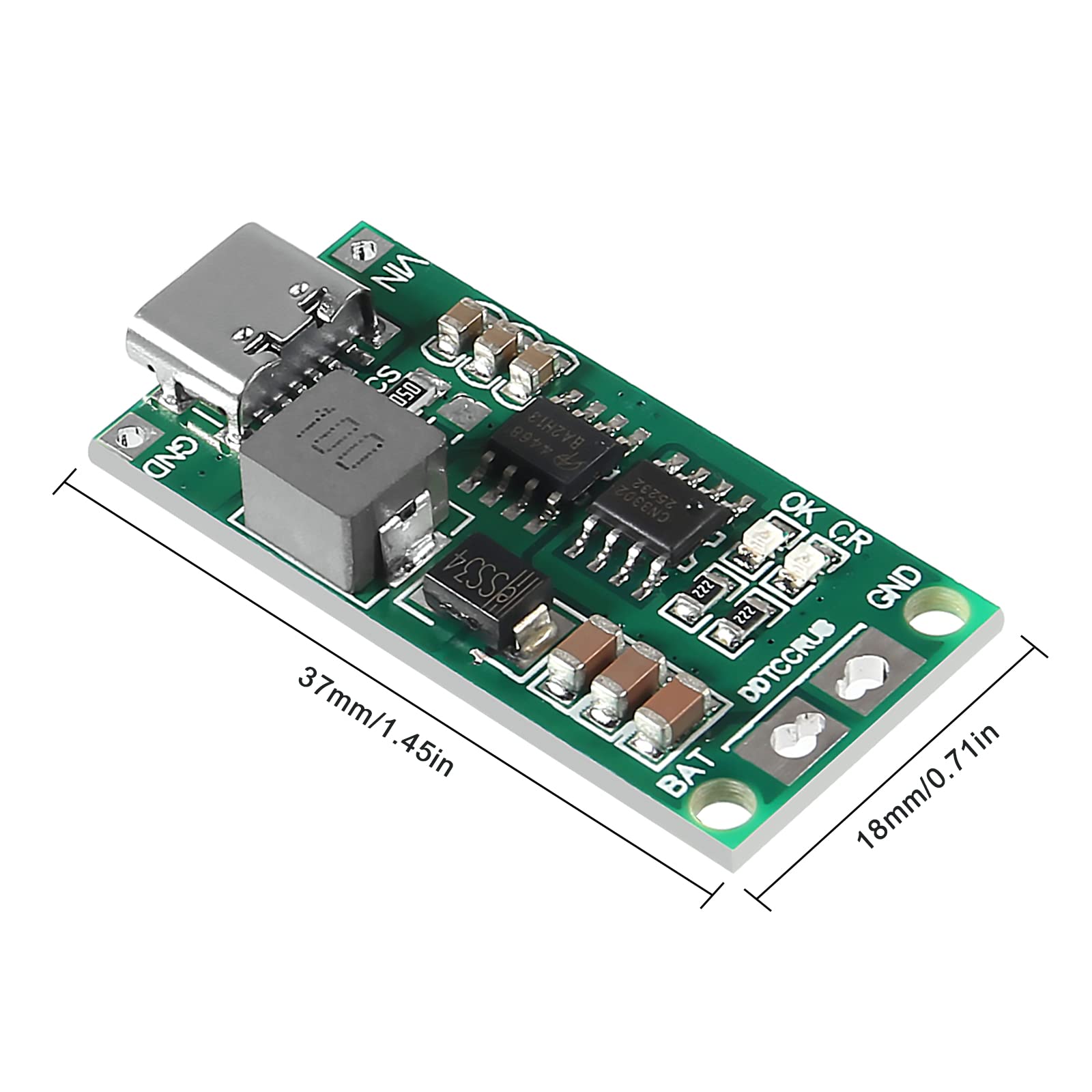 Multi-Cell 2S 3S 4S Type-C to 8.4V 12.6V 16.8V Step-Up Boost LiPo Polymer Li-Ion Charger 7.4V 11.1V 14.8V 18650 Lithium Battery (2S-2A)