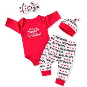 aalizzwell preemie baby boys girls first valentines day clothes premature heart long sleeve unisex neutral outfit twins red