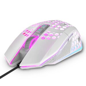 targeal ergonomic gaming mouse - usb wired computer gamer mice with 8000 dpi adjustable/customizable buttons/rgb backlit - for windows 7/8/10/xp, vista, linux, pc/mac/laptop