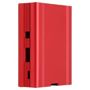 aluminum alloy case circuitheat dissipation enclosure for raspberry pi board heat dissipation protective enclosure for raspberry pi (red)