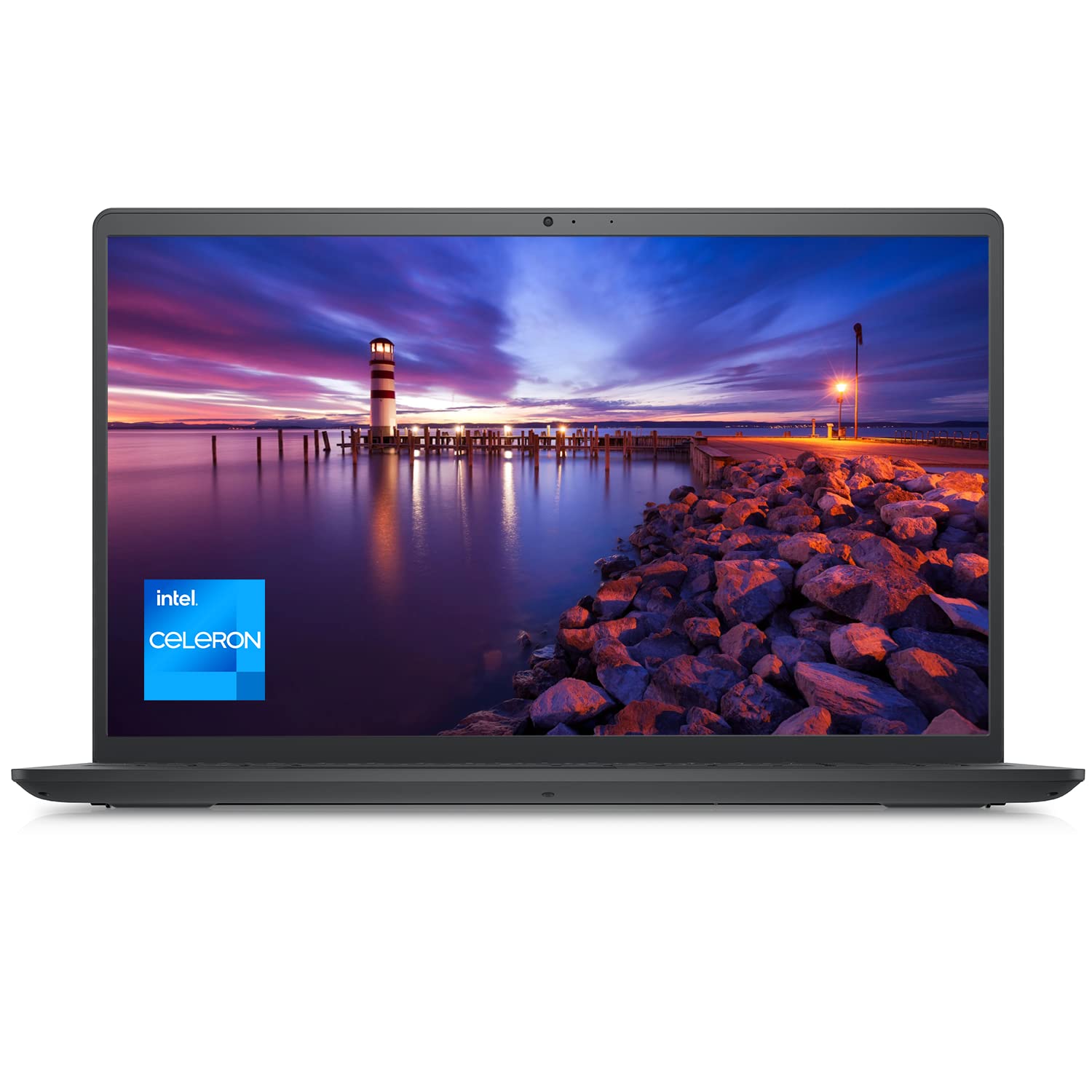 Dell Inspiron 3000 Series 3521 Laptop, 15.6" HD Screen, Intel Celeron N4020 Processor, 8GB SSD, 512GB PCIe SSD, HDMI, Webcam, Wi-Fi, Windows 11 Home, Black