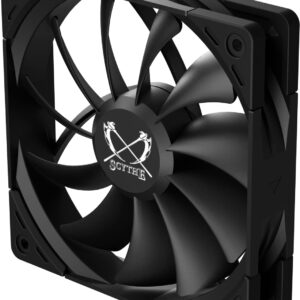 Scythe Kaze Flex II 120 PWN, 120mm x 25mm Air Flow Optimized Quiet Operating Computer Case Fan, Fluid Dynamic Bearing, 4-Pin Connector, Single Pack (Peformance Edition - 2000 RPM)