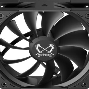 Scythe Kaze Flex II 120 PWN, 120mm x 25mm Air Flow Optimized Quiet Operating Computer Case Fan, Fluid Dynamic Bearing, 4-Pin Connector, Single Pack (Peformance Edition - 2000 RPM)