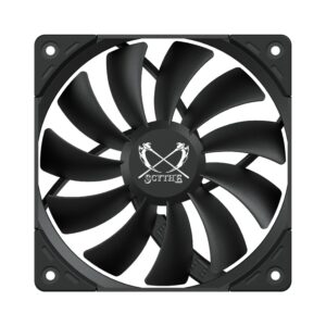 Scythe Kaze Flex II 120 PWN, 120mm x 25mm Air Flow Optimized Quiet Operating Computer Case Fan, Fluid Dynamic Bearing, 4-Pin Connector, Single Pack (Peformance Edition - 2000 RPM)