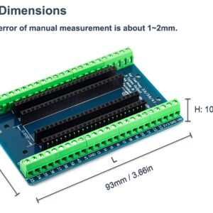 for Teensy 3.5/3.6/4.1 Module Breakout Board 48 Pin 3.81mm / 0.15" Screw Terminal Expansion Board 3 Types Output for Arduino