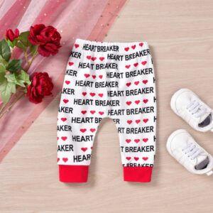 Aalizzwell Preemie Baby Boys Girls First Valentines Day Clothes Premature Heart Long Sleeve Unisex Neutral Outfit Twins Red