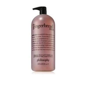 philosophy gingerbread man holiday bath gel - 64 fl oz