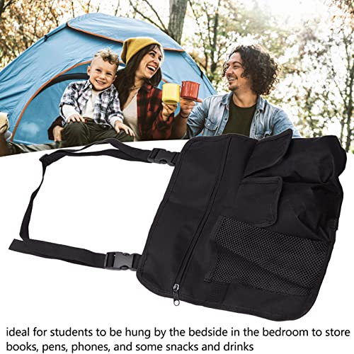 Mothinessto Chair Side Pocket Organizer, Camping Chair Hanging Bag Adjustable Portable Waterproof Keep Tidy for Camping Chairs(Black)