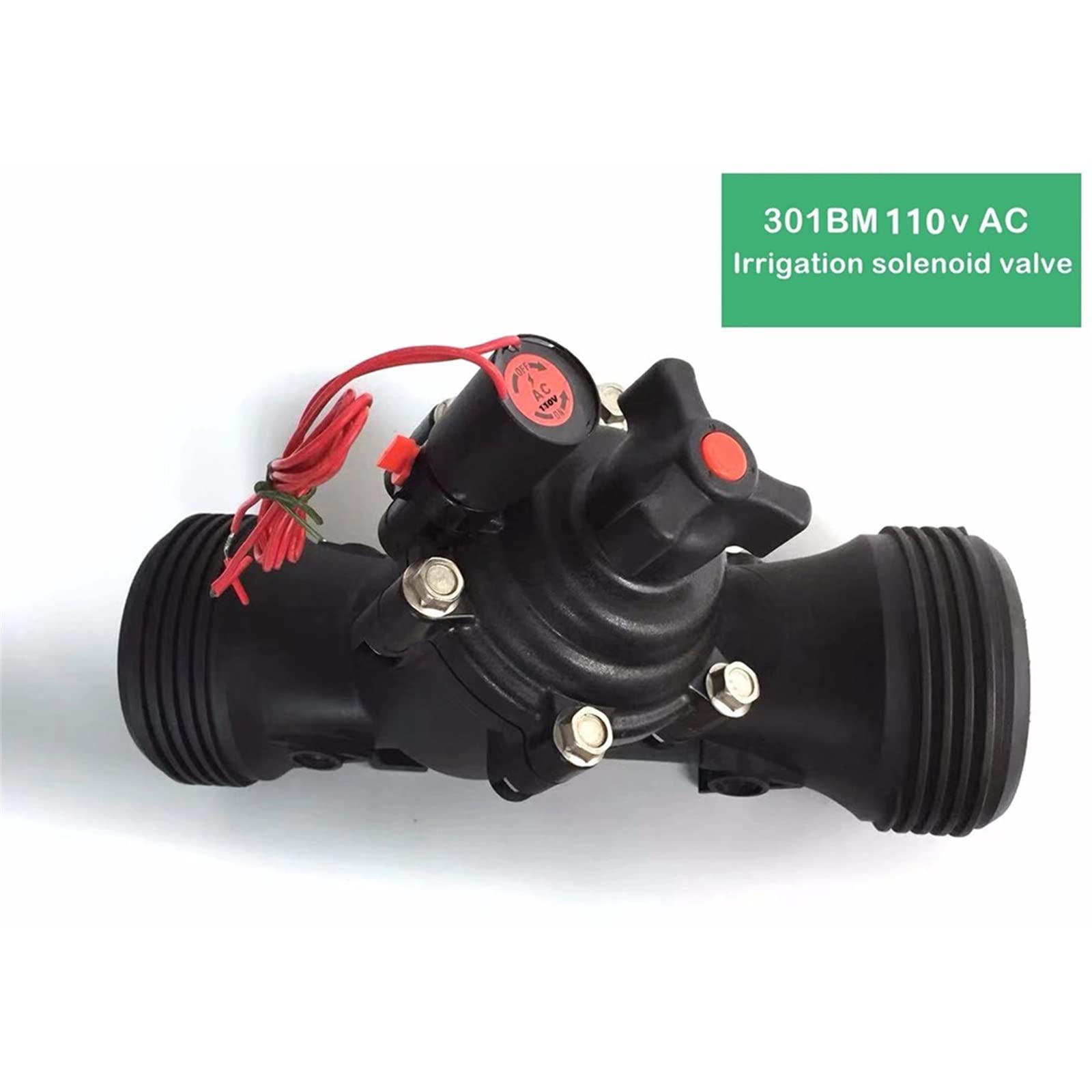 1Pcs 3 Inch Agricultural Irrigation System Hydraulic 220V 24V 12V Lawn Sprinkler Greenhouses Solenoid Valve (Size : 3", Color : 24VAC)