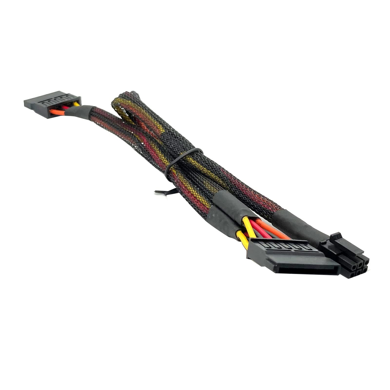 Mini 6-pin to Splitter 15-pin SATA Power Cable for Model Vostro 3650 3653 3655 Desktop PC Hard Drive SSD Expansion Cable (19.6")