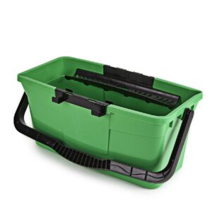 Unger QB12B Bucket 12 litres for Washers up to 35 cm Wide with Litre Scale Including Strainer as Shelf Rectangular Shape