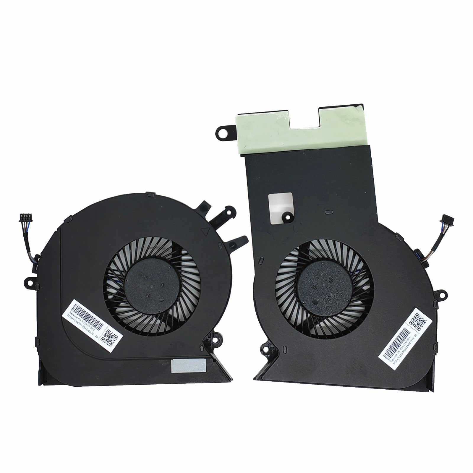 ZHAWULEEFB Replacement New CPU+GPU Cooling Fan for HP Omen 17.3" 17-an 17-an120nr 17-AN010CA 17-AN012DX 17-AN013TX TPN-Q195 Series 931576-001 931577-001 DC5V 0.5A Fan