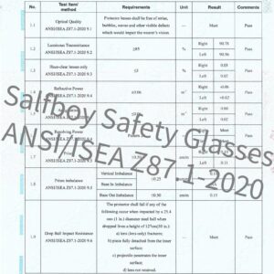 Salfboy Safety Glasses ANSI Z87.1 Scratch Resistant Glasses for Women Man Lab Goggles Eye Protection