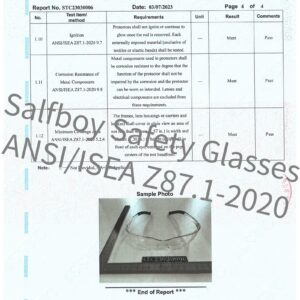 Salfboy Safety Glasses ANSI Z87.1 Scratch Resistant Glasses for Women Man Lab Goggles Eye Protection